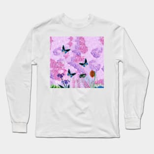 Birdwing on African Lily Long Sleeve T-Shirt